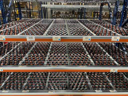 Used Keneco Carton Flow Pallet Racking - 12.5" X 90"