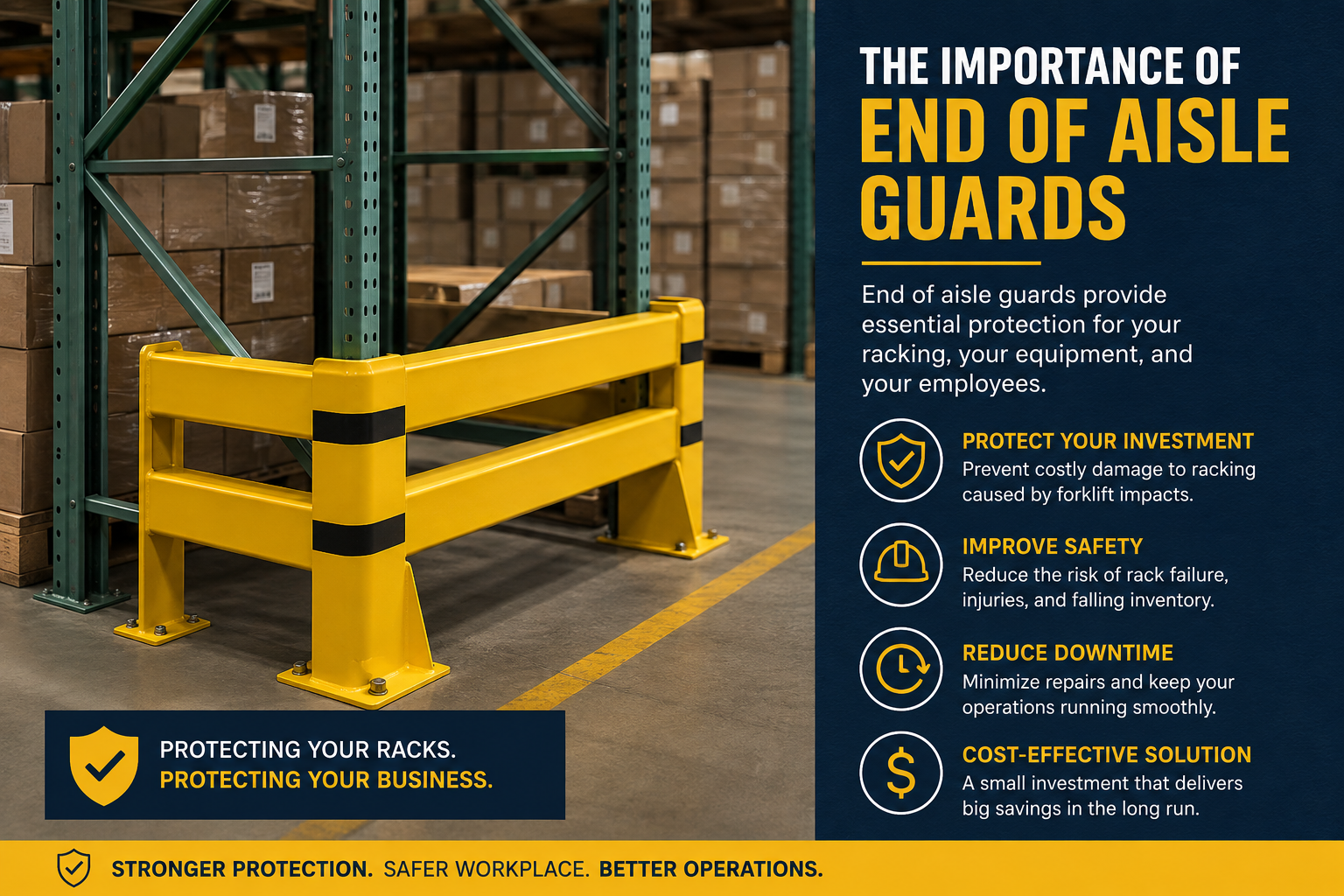 Why End of Aisle Guards Are Essential for Warehouse Safety