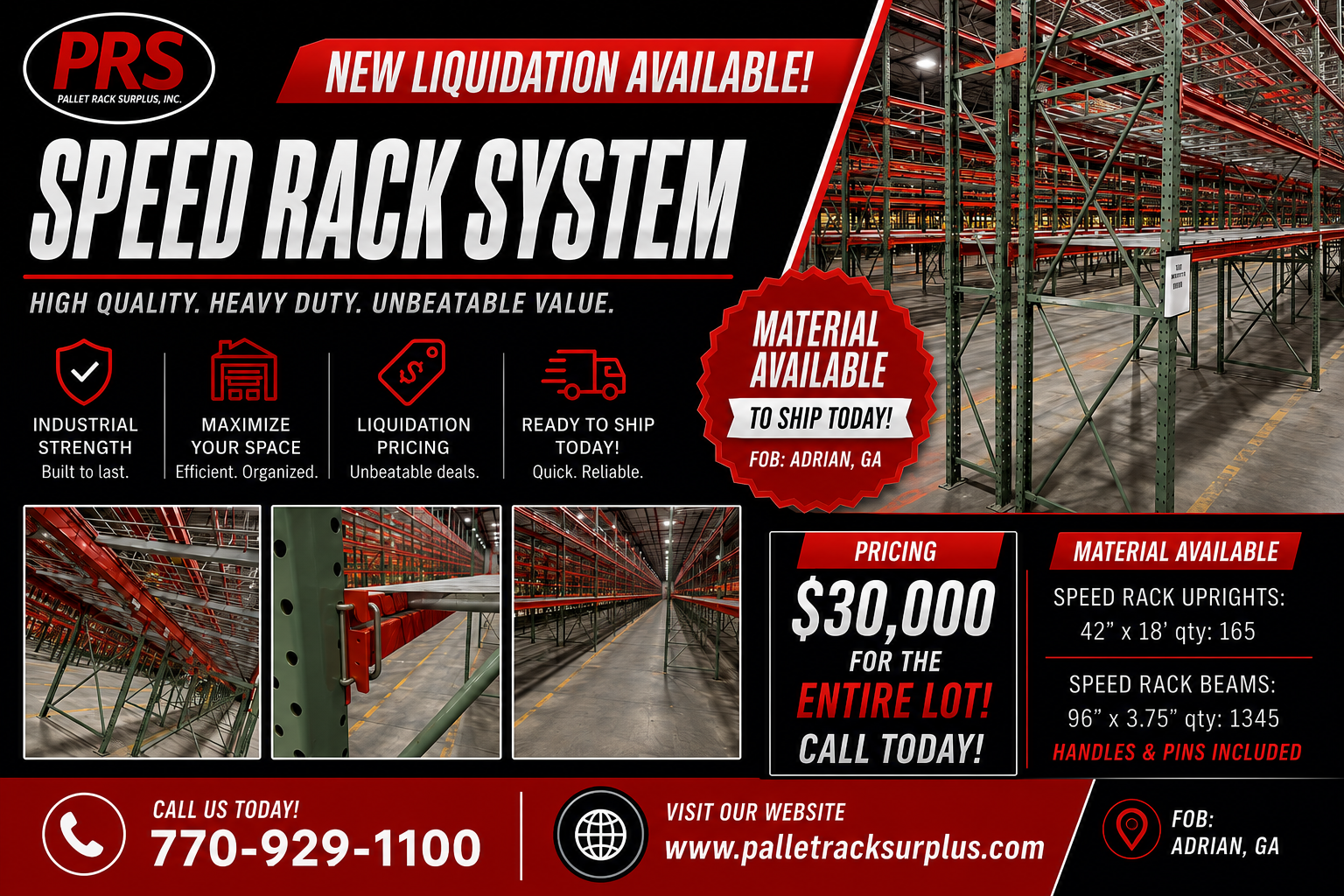 Pallet Racking Package--Speed Rack