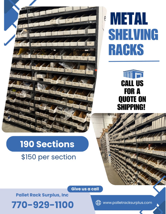 Metal Shelving- 18"X48"x96"