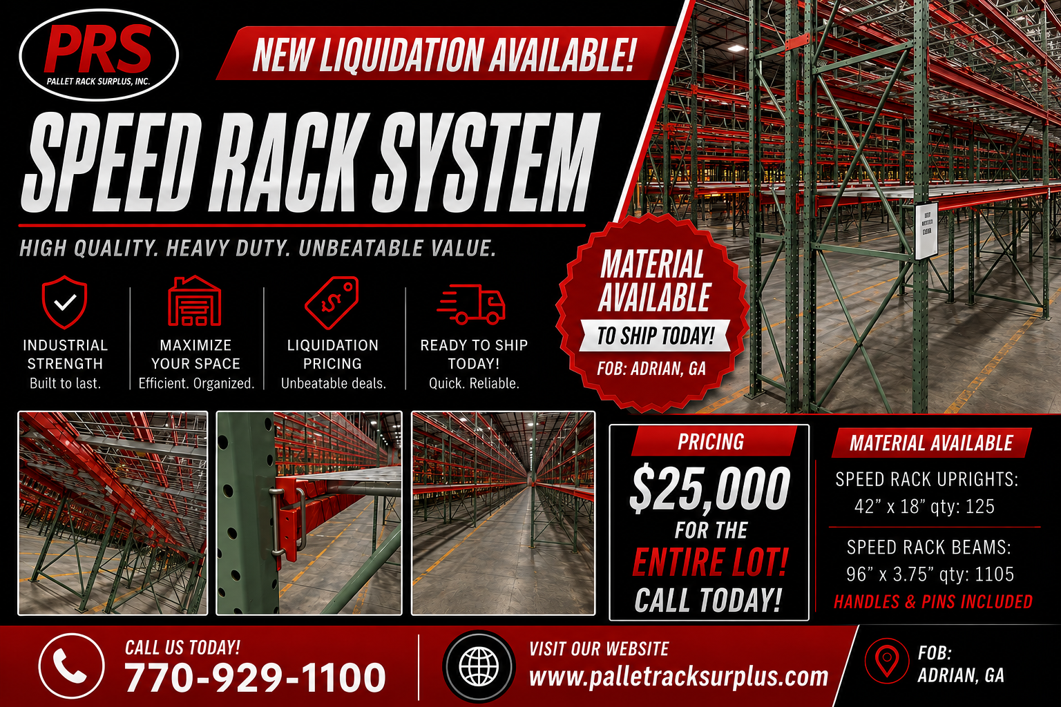 Pallet Racking Package--Speed Rack