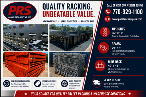 New Inventory!    Teardrop Racking & Metal Shelving