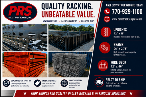 New Inventory!    Teardrop Racking & Metal Shelving
