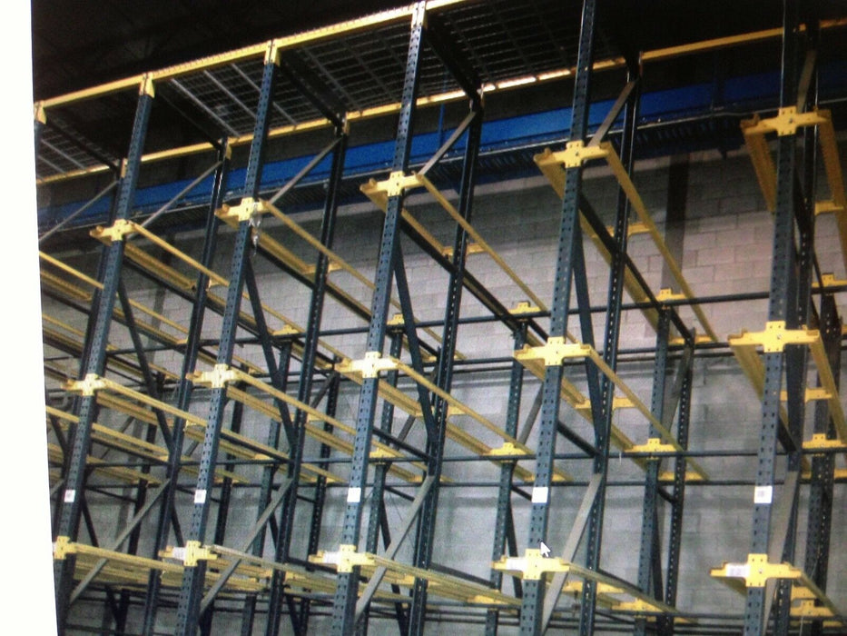 Used Warehouse T Bolt Drive In Pallet Rack Package
